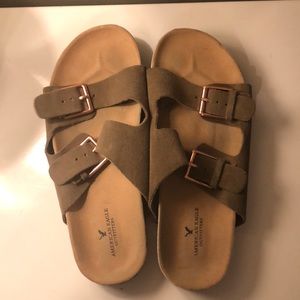 American Eagle brand slip on sandals
